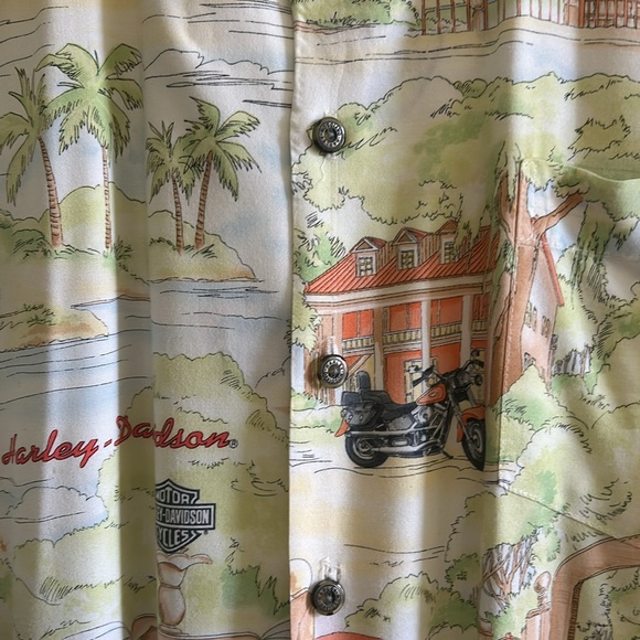 Men’s H-D Tori Richard Short Sleeve Button Down - Picture 7 of 10